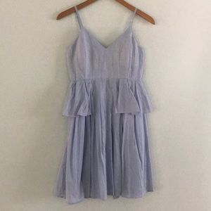 Lucy Paris Light Blue Peplum Sun Dress
